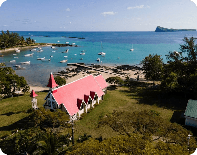Scenic view of Mauritius study destination